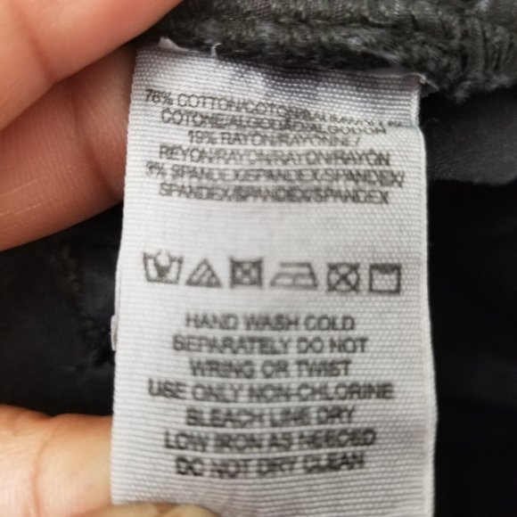 Free People Black High Rise Ankle Skinny Distress sz 28 - Picture 11 of 11